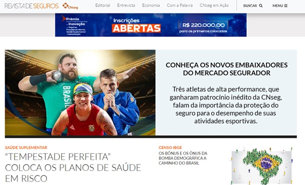 Site da Revista de Seguros: tudo em um só lugar