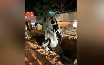 Motorista não percebe obra e carro acaba dentro de cratera; entenda qual o seguro mais indicado