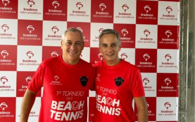 Idealizado por um corretor, o primeiro torneio de Beach Tennis da Bradesco Vida e Previdência celebrou a colaboração com os parceiros