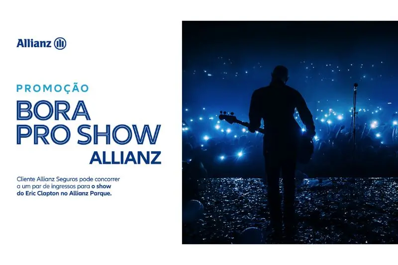 Allianz Seguros sorteará ingressos para apresentação de Eric Clapton no Brasil