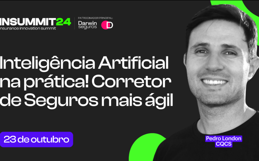 Inovação em Seguros: Pedro London, do CQCS, palestra sobre o impacto da IA para Corretores