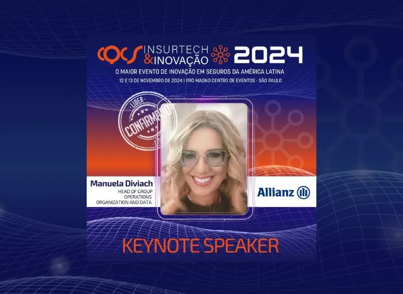 Manuela Diviach, diretora de Operações de Grupo, Organização e Dados na Allianz SE, é Keynote Speaker do CQCS Insurtech & Inovação 2024